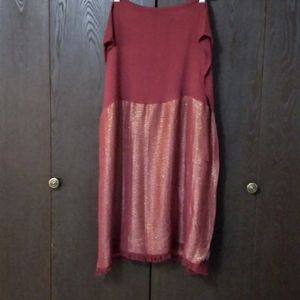 Long Brick Red Scarf